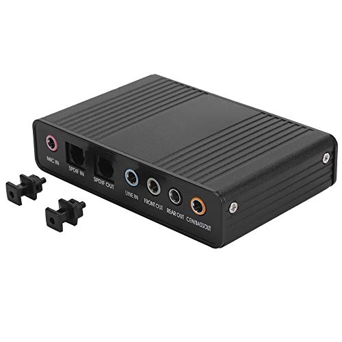 Soundkarte, USB Audiosteuerung, 6 Kanal Codecs/DM-HD10 / USB 5.1 Computer Externer Soundkarten Audioadapter für Karaoke-, PC, Laptops, Desktops usw von Dpofirs