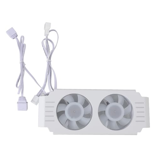 Speicher RAM Kühler ARGB Lüfter, RAM Kühler, ARGB RAM Kühler, Computer Speichermodul, Kühlkörper, PWM Temperaturregelungslüfter für DDR DDR2 DDR3 DDR4 DDR5 (WHITE) von Dpofirs