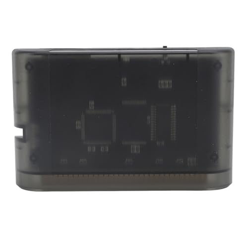 Spielvideokassette für Mega Drive, 3000 in 1, Transparent mit 8 GB Speicherkarte, Unterstützt MD1 MD2 MD3 CD 32X, Genesis, Master System Spiele (Transparentes Schwarz) von Dpofirs