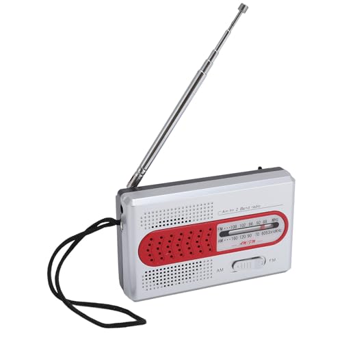 Tragbares AM FM Radio, Pocket Radio -Batterie mit Integriertem Lautsprecher, Vielseitiger Lautsprecher Hoher Empfindlichkeit mit Kopfhörerbuchse für das Camping Im Freien Im von Dpofirs