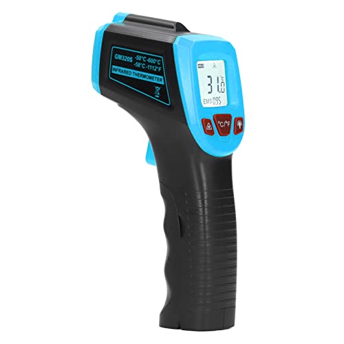 Tragbares Infrarot-Thermometer, Digitaler Infrarot-Thermometer-Detektor Berührungslos, -50℃-600℃ (Blau) von Dpofirs