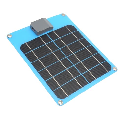 USB Solarladepanel, 6 W, 5 V, 1 A, Solarpanel Ladegerät, Sicherheitsschutz für Smartphone, Tablet, IP67 Wasserdicht, Tragbares Outdoor Solarmodul für Camping, (Weiß) von Dpofirs