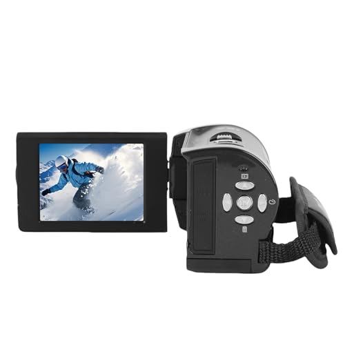 Videokamera, Camcorder, Digitalkamera-Recorder, 2,7 K Video, 50 MP Foto mit 2,8 Zoll 270 Grad Drehbarem LCD, 16-fachem Digitalzoom, LED-Fülllicht Videokamera, Camcorder, Digitalkamera-Recorder, 2,7 K Video, 50 MP Foto mit 2,8 Zoll 270 Grad Drehbarem LCD, 16-fachem Digitalzoom, LED-Fülllicht von Dpofirs
