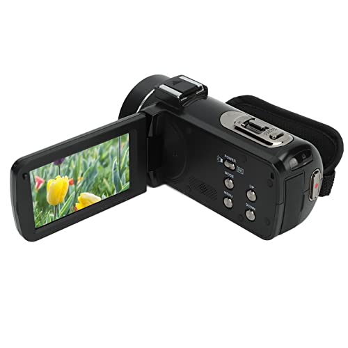 Videokamera Camcorder Digitalkamera Recorder 1080P 24MP, 16X Digitalzoom Camcorder Kamera mit Drehbarem 3,0 Zoll TFT Bildschirm Geschenk für Teenager, Anfänger, Kid von Dpofirs