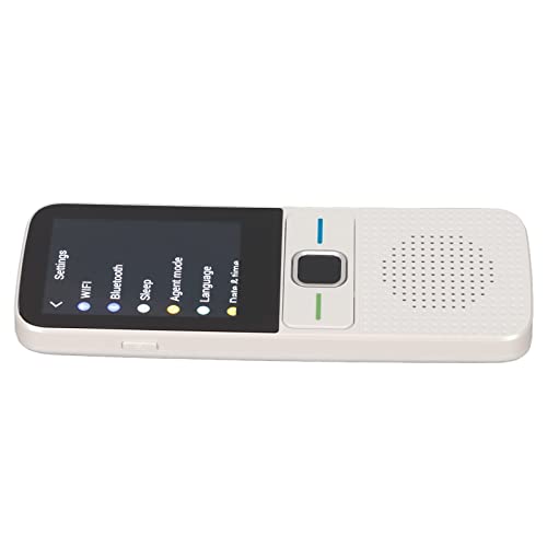 WiFi Smart Voice Translator, 138 Online Sprachen 14 Offline Sprachen 44 Sprachen Fotoübersetzung Text und Sprachübersetzer 2G+32G (Weiss) von Dpofirs
