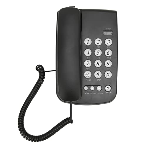 schnurgebundenes Senioren Telefon, Schnurgebundenes Großtastentelefon, Home Hotel Wired Desktop Wandtelefon, Büro Festnetztelefon von Dpofirs