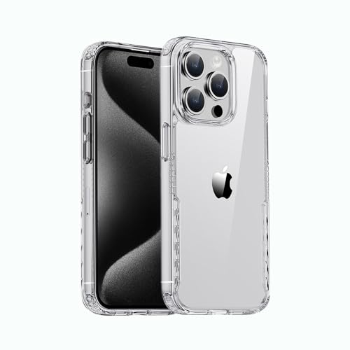 Dqtaoply Crystal Clear für iPhone 14 Pro Hülle, Nie Vergilbung Handyhülle Stoßfest, Schutzhülle Anti-Kratzt Transparent Case für iPhone 14 Pro (Klar) von Dqtaoply