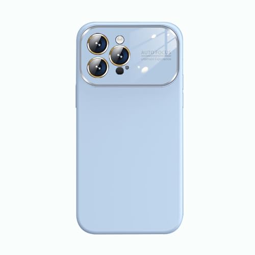 Dqtaoply Liquid Silikon Hülle für iPhone 13 Pro, [Kamera Rundumschutz] Stoßfest Silikon Handyhülle Kratzfestes Weiches Mikrofaserfutter Schutzhülle für iPhone 13 Pro (Blau) von Dqtaoply