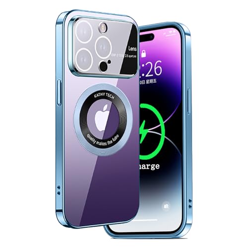 Dqtaoply Transparent Hülle für iPhone 15 Pro Handyhülle, Ultra Dünne TPU Silikon Kratzresistente Case mit Kameraschutz Schutzhülle Kompatibel mit iPhone 15 Pro (Blau) von Dqtaoply