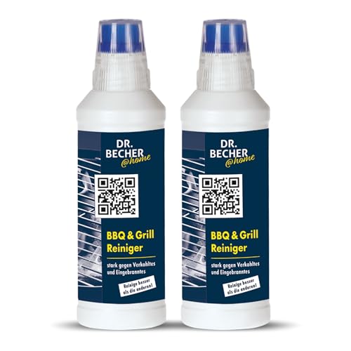 DR.BECHER @home BBQ & Grill Reiniger Gel - Entfernt eingebrannte Verkrustungen zuverlässig und selbsttätig - Ideal für Edelstahlbleche, Grillroste und feuerfestes Glas 2x 500ml DR.BECHER @home BBQ & Grill Reiniger Gel - Entfernt eingebrannte Verkrustungen zuverlässig und selbsttätig - Ideal für Edelstahlbleche, Grillroste und feuerfestes Glas 2x 500ml von DR.BECHER