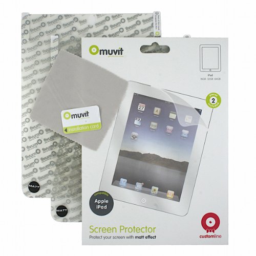 Muvit Displayschutzfolie für Apple iPad 1G matt (2er Pack) von Dr. Bott