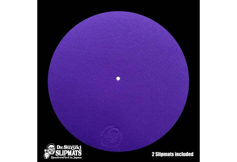 Dr. Suzuki Plattenspieler-Schutzhülle, 12" Mix-Edition Slipmat purple (paar) - Slipmat für Plattenspieler von Dr. Suzuki