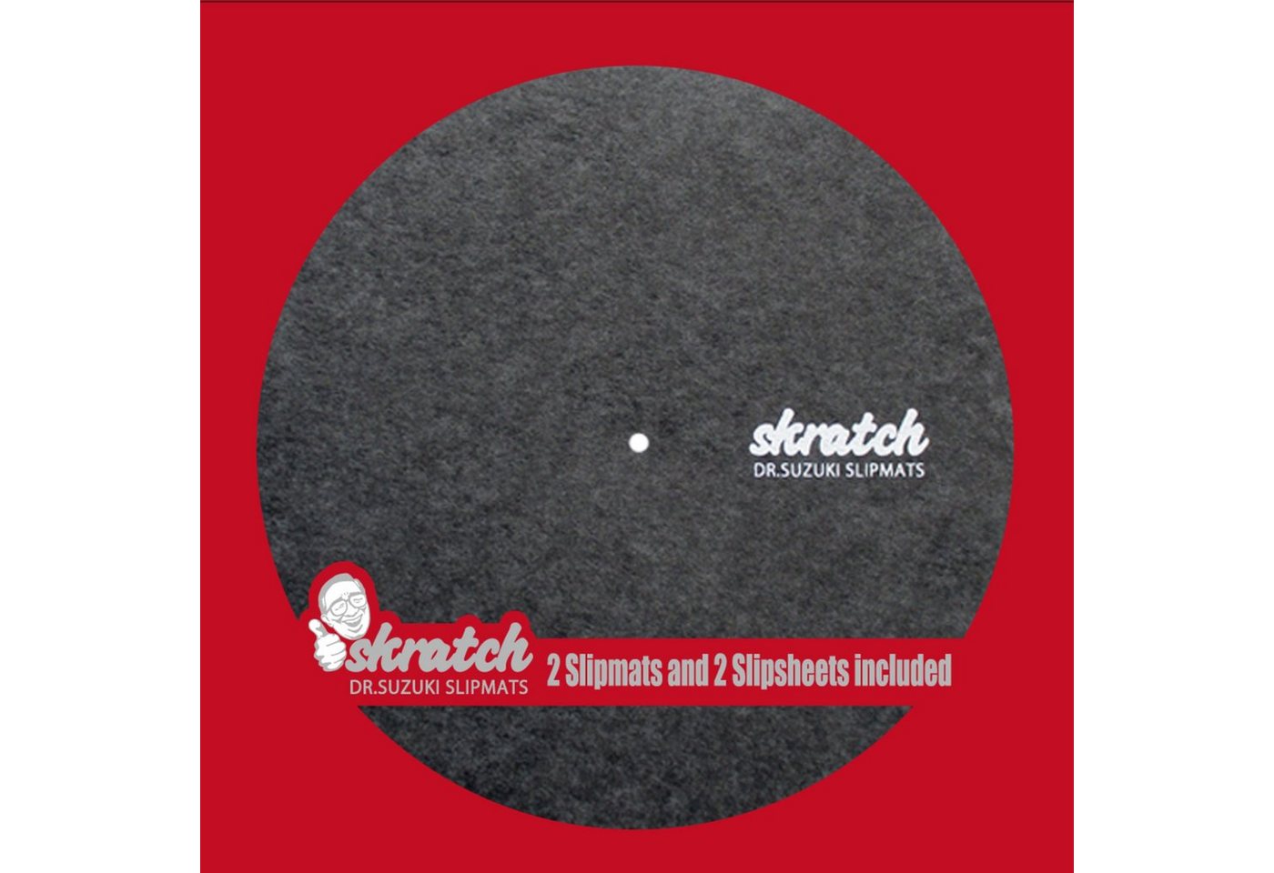 Dr. Suzuki Plattenspieler-Schutzhülle, 12" Skratch Slipmats (paar) - Slipmat für Plattenspieler von Dr. Suzuki