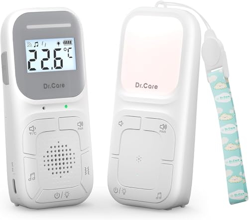 Dr.Care NeoGo Tragbares Audio-Babyphone und Soundmaschine | 300m Reichweite, Zwei-Wege-Kommunikation, VOX, Nachtlicht, 8 Schlaflieder, Vibrationsalarm, Ideal für Reisen und Geschenke Dr.Care NeoGo Tragbares Audio-Babyphone und Soundmaschine | 300m Reichweite, Zwei-Wege-Kommunikation, VOX, Nachtlicht, 8 Schlaflieder, Vibrationsalarm, Ideal für Reisen und Geschenke von Dr.Care
