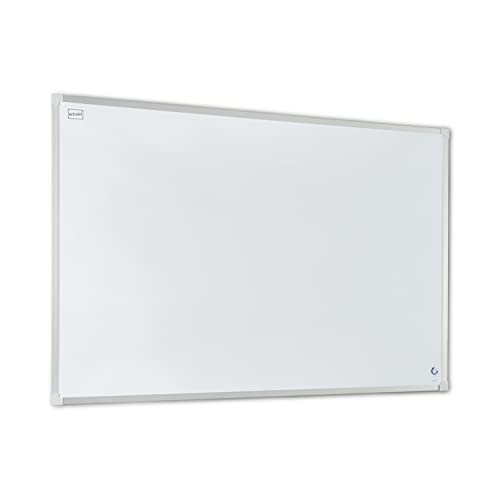 Dr.Tafel Whiteboard Magnetisch mit Stiftablage 90 x 60 cm - 1 Stück - Magnettafel mit Magnete Stift - White Board Trocken Abwischbar - Magnetboard HM5-Rahmen von Dr.Tafel