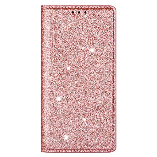 Draamvol Für Samsung A42 5G Hülle Stoßfest Versteckter Magnet Bling Ultra Thin PU Leder Flip Brieftasche Kartensteckplätze Halter Ständer Stoßstange Für Samsung A42 5G Handyhülle Glitzer,Roségold Draamvol Für Samsung A42 5G Hülle Stoßfest Versteckter Magnet Bling Ultra Thin PU Leder Flip Brieftasche Kartensteckplätze Halter Ständer Stoßstange Für Samsung A42 5G Handyhülle Glitzer,Roségold von Draamvol