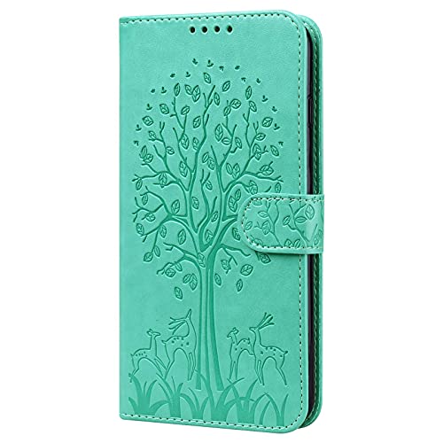 Draamvol Hülle für iPhone 13 Hülle Flipcase für iPhone 13 Handyhülle,Hirsch Leder Brieftasche Magnetverschluss Schutzhülle Kartenfach Stoßstange für iPhone 13 Hülle,Grün Draamvol Hülle für iPhone 13 Hülle Flipcase für iPhone 13 Handyhülle,Hirsch Leder Brieftasche Magnetverschluss Schutzhülle Kartenfach Stoßstange für iPhone 13 Hülle,Grün von Draamvol