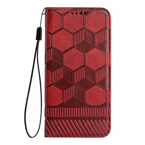 Draamvol Samsung S20 FE 2022/2020 Hülle Leder Flipcase Schutzhülle Brieftasche Kartenfächer Magnetverschluss Kugelmuster Stoßstange Klapphülle für Samsung Galaxy S20 FE 2022/2020 Handyhülle, Rot Draamvol Samsung S20 FE 2022/2020 Hülle Leder Flipcase Schutzhülle Brieftasche Kartenfächer Magnetverschluss Kugelmuster Stoßstange Klapphülle für Samsung Galaxy S20 FE 2022/2020 Handyhülle, Rot von Draamvol