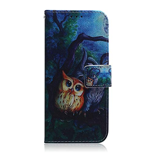 Draamvol für Samsung A04S Hülle Samsung A13 4G Hülle Stoßfest Silikon PU Leder Flipcase Kartenfächer Magnetverschluss Brieftasche Klapphülle Schutzhülle für Samsung Galaxy A13/ A04S Handyhülle, Eule von Draamvol