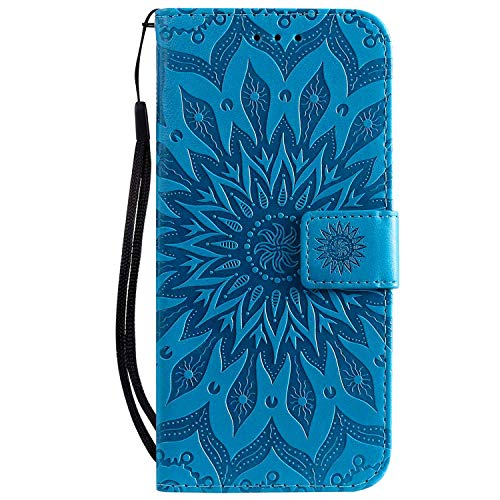 Draamvol für iPhone SE 2022 Hülle iPhone SE 3 Hülle PU Leder Tasche Schutzhülle Brieftasche Flipcase Magnetverschluss Kartenfächer Klapphülle für iPhone SE 2022/iPhone SE 3 Handyhülle,Blau von Draamvol