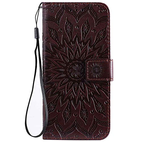 Draamvol für iPhone SE 2022 Hülle iPhone SE 3 Hülle PU Leder Tasche Schutzhülle Brieftasche Flipcase Magnetverschluss Kartenfächer Klapphülle für iPhone SE 2022/iPhone SE 3 Handyhülle,Braun von Draamvol