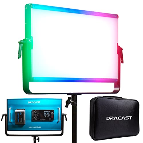 Dracast X Series LED2000 - RGB und Bi-Color 2800K - 8000K LED Panel Videoleuchte | App Steuerung | Dimmbar 0-100% | CRI & TLCI 96+ | V-Mount Akku | inkl. Tasche | Fotostudio | Video Beleuchtung Dracast X Series LED2000 - RGB und Bi-Color 2800K - 8000K LED Panel Videoleuchte | App Steuerung | Dimmbar 0-100% | CRI & TLCI 96+ | V-Mount Akku | inkl. Tasche | Fotostudio | Video Beleuchtung von Dracast