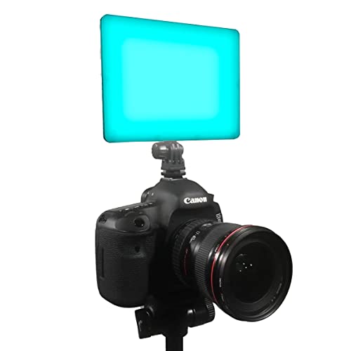 Dracast X Series LED240 RGBWW On-Kamera Mini-Videoleuchte (15W) | App Steuerung | Dimmbar 0-100% | CRI & TLCI 96+ | NP-F Akkuplatte | Fotostudio | Video Beleuchtung | 2800K - 8000K von Dracast