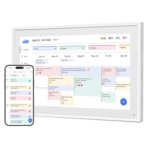 Dragon Touch 15" Digitaler Kalender Haushaltsplaner – 1080P Full HD interaktiver Touchscreen, intelligenter Familienplaner, Hearth Display Digitaler Kalender für Wand- und Schreibtischmontage Dragon Touch 15" Digitaler Kalender Haushaltsplaner – 1080P Full HD interaktiver Touchscreen, intelligenter Familienplaner, Hearth Display Digitaler Kalender für Wand- und Schreibtischmontage von Dragon Touch