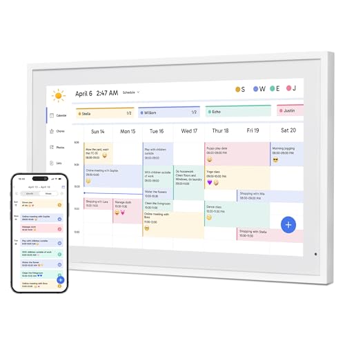Dragon Touch 21.5" Digitaler Kalender Haushaltsplaner – 1080P Full HD interaktiver Touchscreen, intelligenter Familienplaner, Hearth Display Digitaler Kalender für Wand- und Schreibtischmontage Dragon Touch 21.5" Digitaler Kalender Haushaltsplaner – 1080P Full HD interaktiver Touchscreen, intelligenter Familienplaner, Hearth Display Digitaler Kalender für Wand- und Schreibtischmontage von Dragon Touch