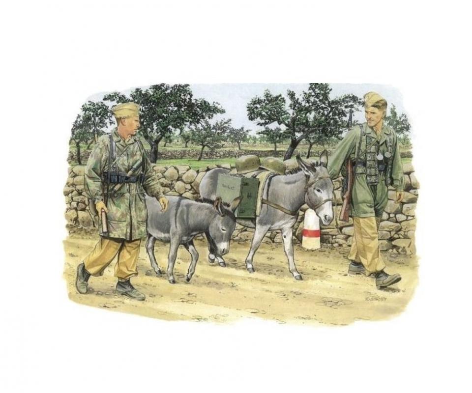 Deutsche Fallschirmjäger mit Eseln Deutsche Fallschirmjäger mit Eseln von Dragon