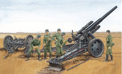 German sfh 18 Howitzer w/Limber von Dragon