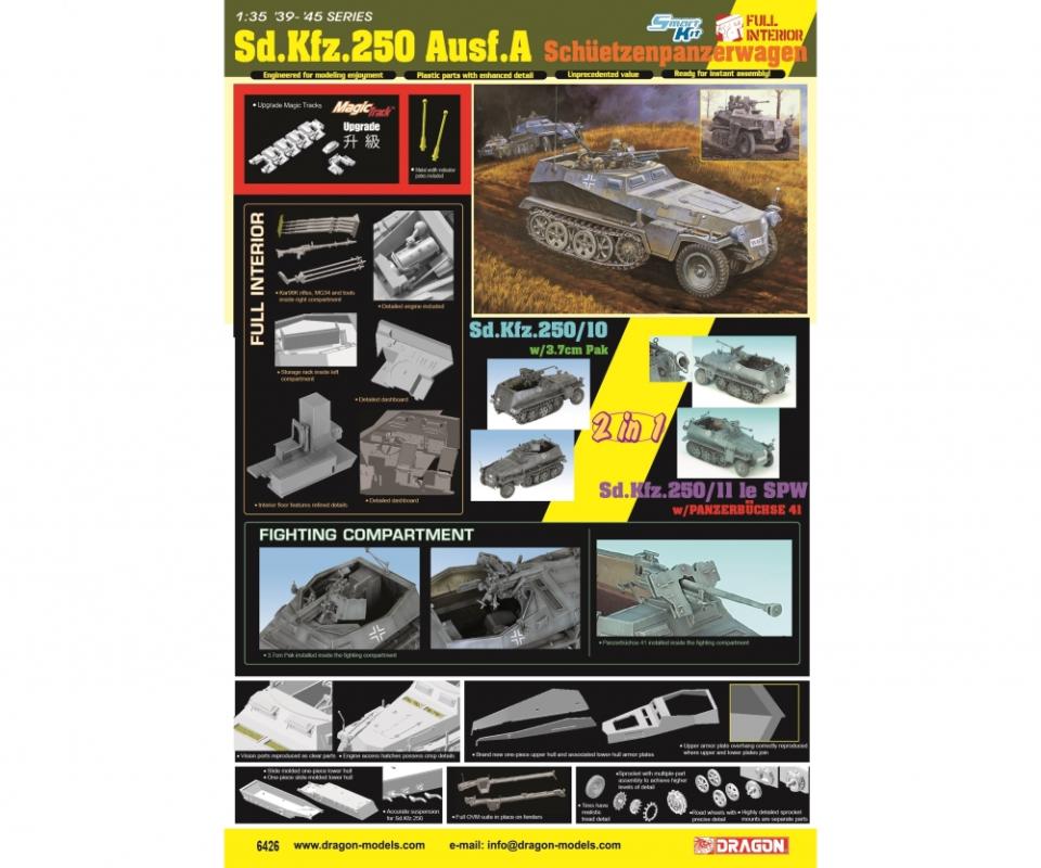 Sd.Kfz.250 Ausf.A SchützenPzWg. 2/1 Sd.Kfz.250 Ausf.A SchützenPzWg. 2/1 von Dragon
