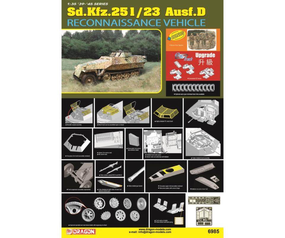 Sd.Kfz.251/23 Ausf.D Reconnaissance von Dragon