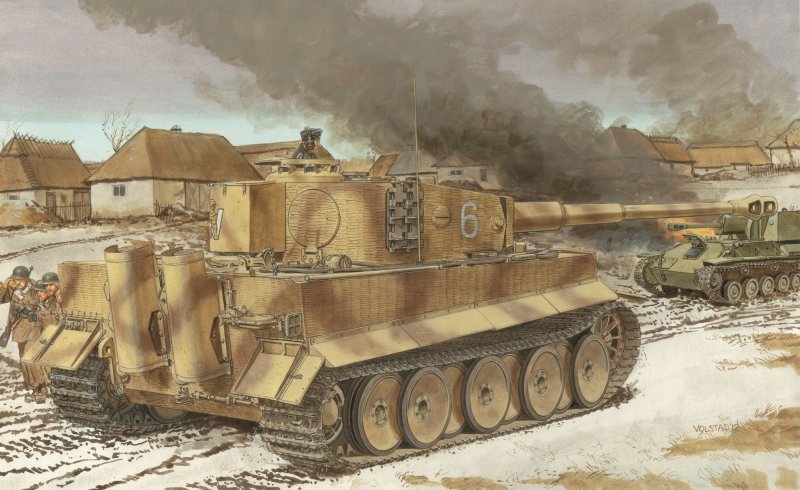 Tiger I Mid Production w/ Zimmerit Tiger I Mid Production w/ Zimmerit von Dragon