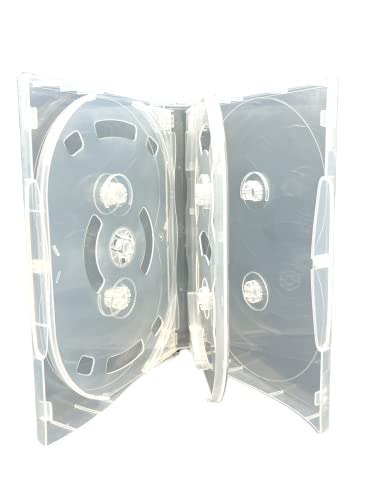1 x 12 Disc Scanavo CD-/DVD-Blu-Ray-Disc-Hülle, transparent, 32 mm dick von DragonTrading