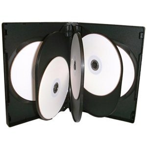 Dragon Trading® CD-/DVD-/Blu-Ray-Schutzhülle für 8 Discs, 27 mm, schwarz von DragonTrading