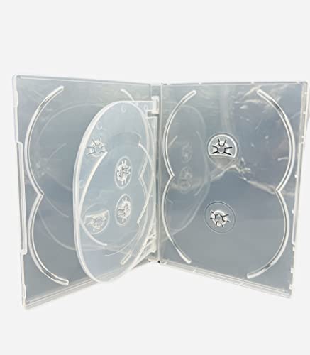 1 x CD DVD/Blu Ray klar 14 mm DVD-Hülle für 6 Scheiben – Drachen Trading® Marken von DragonTrading