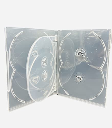 10 x CD DVD/Blu Ray klar 14 mm DVD-Hülle für 6 Scheiben – Drachen Trading® Marken von DragonTrading