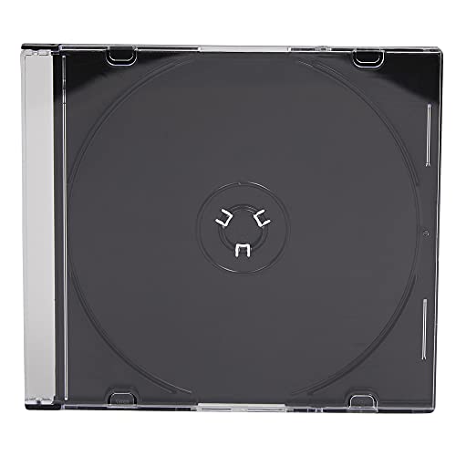 10 x Slimline Jewel 5,2 mm Hüllen für 1 CD DVD Blu-Ray-Disc mit schwarzer Ablage, 10 Stück von DragonTrading