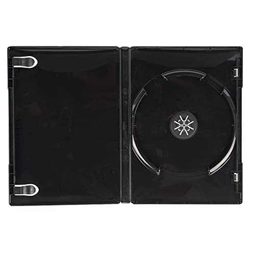 100 DVD Hüllen Schwarz Single – 14 mm – Von dragontrading® von DragonTrading