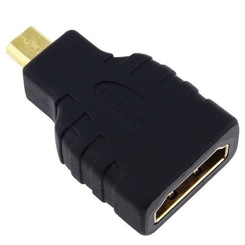 Adapter, Micro-HDMI-Stecker (Typ D) zu HDMI-Buchse (Typ A), zum Anschluss von Samsung Google Nexus 10-Tablet an TV, HDTV, LCD, Plasma, Monitor mit HDMI-Anschluss, unterstützt P8110, 3D, 4K, 1440p von DragonTrading