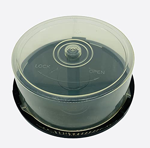 CD/DVD Cake Box, transparent Kunststoff Badewannen (für 25 Discs) 10 Stück Dragon Trading® von DragonTrading