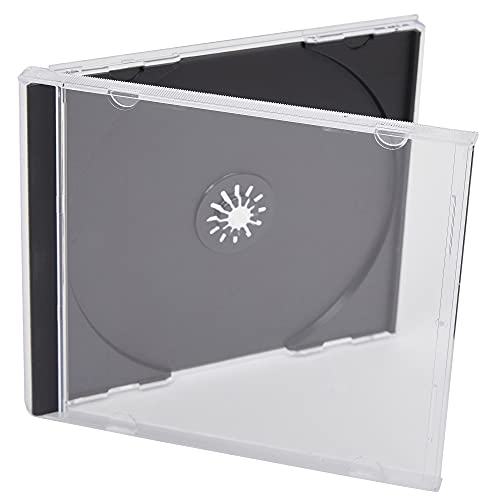 CD/DVD Jewel 10,4 mm Hüllen für 1 Disc mit schwarzem Tray (100 Stück) Marken Dragon Trading® von DragonTrading