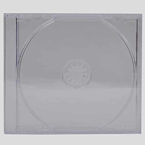 CD/DVD Jewel 10,4 mm Hüllen für 1 Disc mit transparentem Tray (50 Stück) von Dragon Trading® von DragonTrading