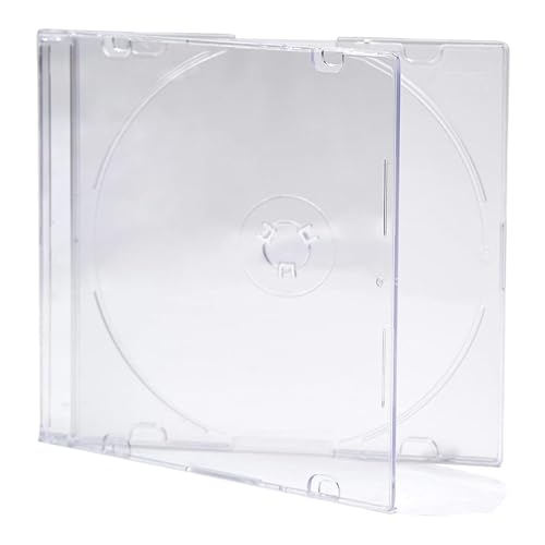 CD- / DVD-Hülle für 1 CD / DVD, 5.2 mm, transparente Schale, 25 Stück von DragonTrading