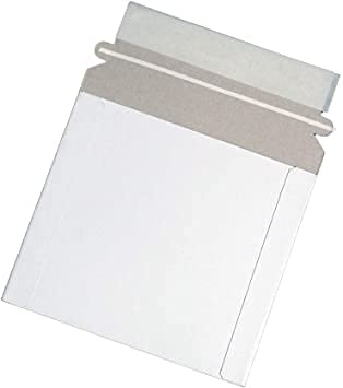 CD-Karton-Hüllen mit Haftklebeverschluss, Weiß, 100 Stück CD-Karton-Hüllen mit Haftklebeverschluss, Weiß, 100 Stück von DragonTrading