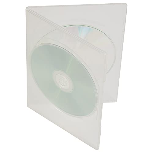 DVD-Schutzhülle, dünn, transparent, 7 mm Rücken, 5 Stück von DragonTrading