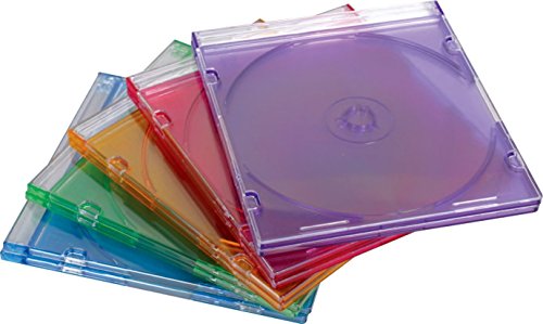 Dragon Trading® CD-/DVD-Hülle, 5,2 mm, verschiedene Farben, 50 Stück von DragonTrading