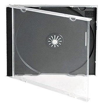 Dragon Trading® CD-/DVD-Hüllen, 10,4 mm, für 1 Disc, schwarzer Einsatz, 20 Stück. von DragonTrading