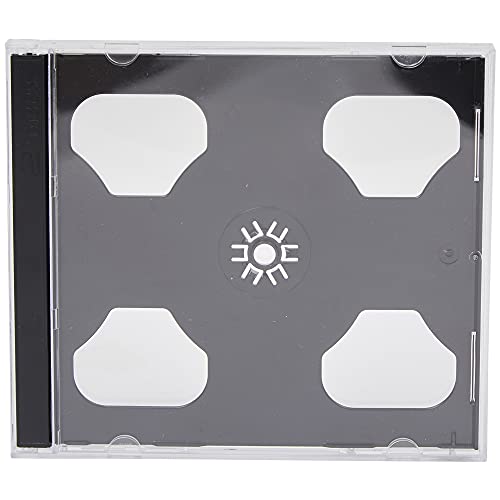 Dragon Trading® CD-Hüllen für 2 CDs, 10,4 mm, Schwarz, 25 Stück von DragonTrading